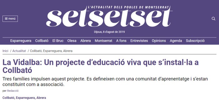 La Vidalba a la premsa comarcal!