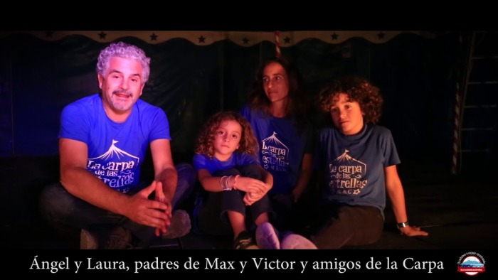 En esta ocasión presentamos a la familia Pelaez, amig@s de la carpa y madre padre de los alumnos Max y Victor.
